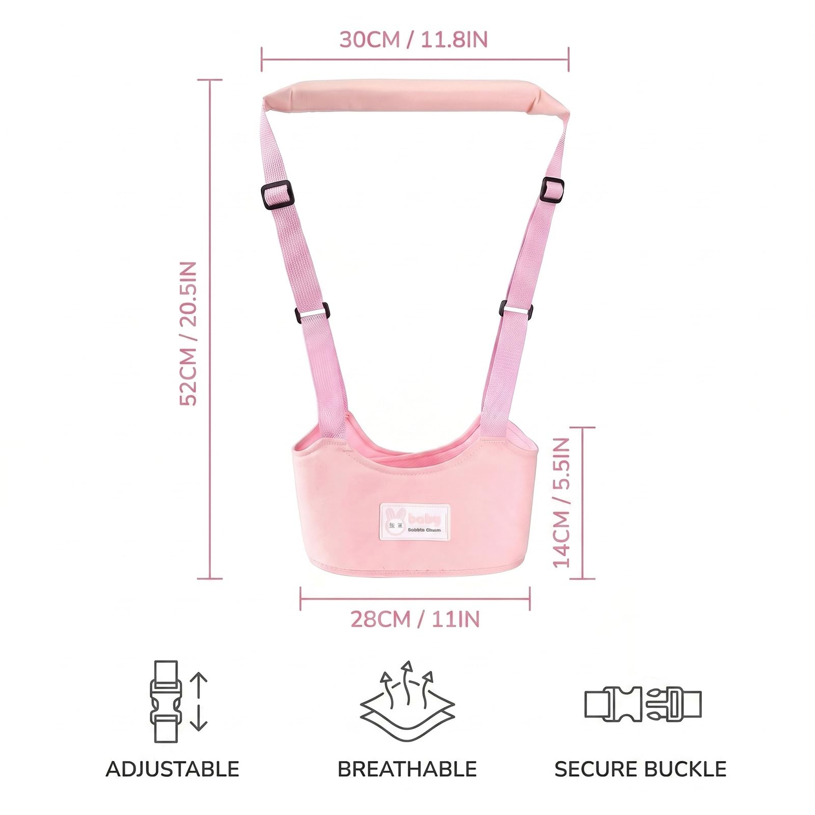 Adjustable Baby Walking Assistant Belt – Toddler Walking Support Harness (6–24 Months)