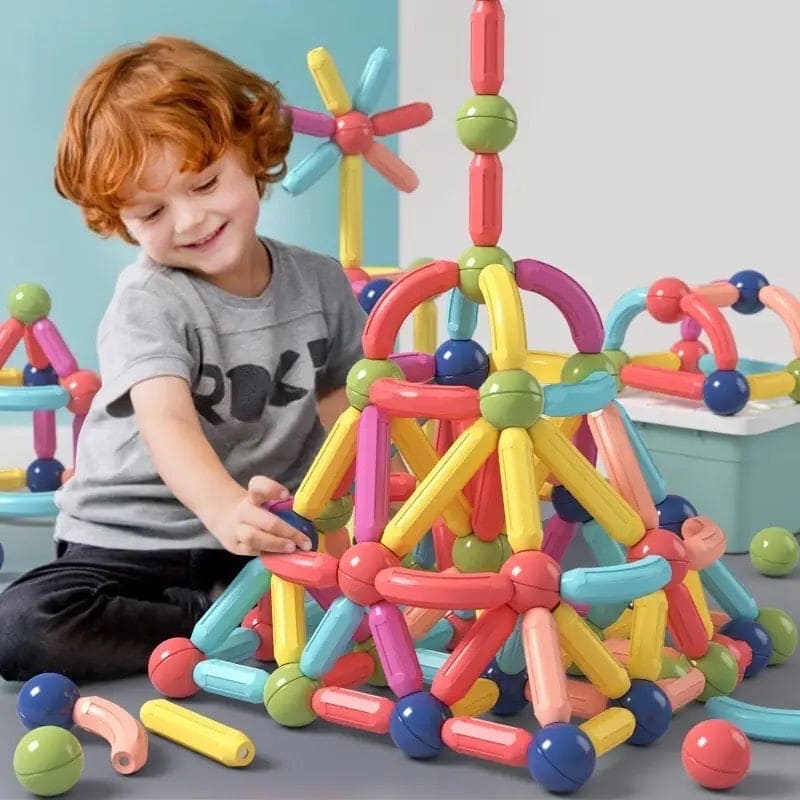 Magnetic Building Blocks Set for Kids – Sticks & Balls STEM Educational Toy