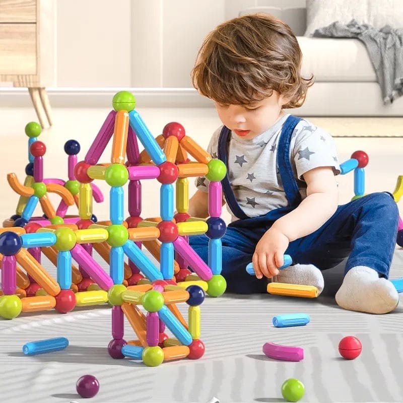 Magnetic Building Blocks Set for Kids – Sticks & Balls STEM Educational Toy