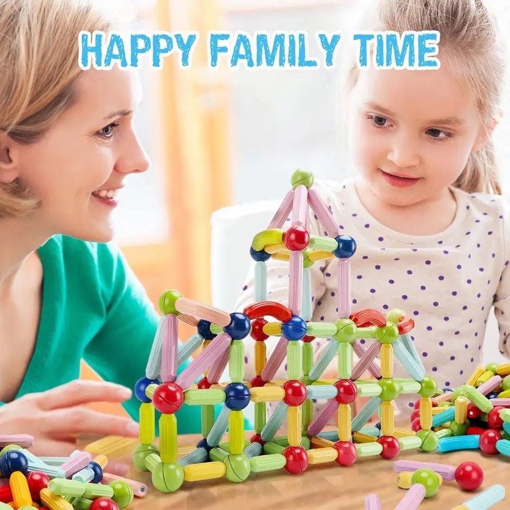 Magnetic Building Blocks Set for Kids – Sticks & Balls STEM Educational Toy