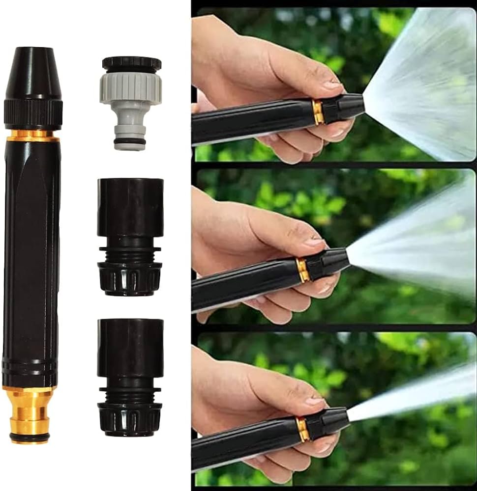 3-Mode Metal Water Pressure Nozzle - Multipurpose Spray Nozzle