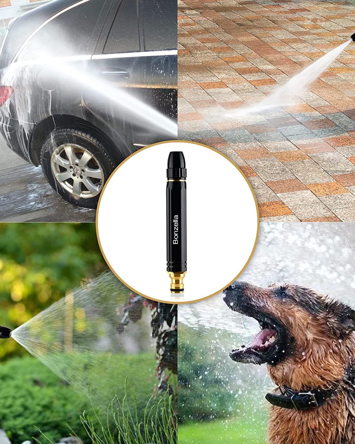 3-Mode Metal Water Pressure Nozzle - Multipurpose Spray Nozzle