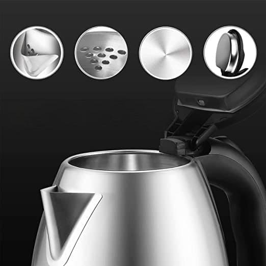 AntiShock Stainless Steel Electric Heating Kettle - 2 Litre